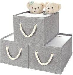 TOPIA HOME Closet Organizers And Storage Bins For Shelves, EXTRA LARGE, 3-Pack Foldable Storage Baskets For Organizing With Rope Handles, Collapsible Fabric Cube Organization Boxes, Beige, TP03Y 22 TOPIA HOME Closet Organizers And Storage Bins For Shelves, EXTRA LARGE, 3-Pack Foldable Storage Baskets For Organizing With Rope Handles, Collapsible Fabric Cube Organization Boxes, Beige, TP03Y -GENERIC Shop 515Ozz3eLFL. AC 1