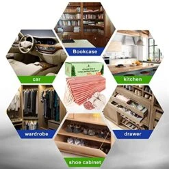 Cedar Blocks For Clothes Storage - 16PCS Premium Cedar Chips, Hangers, Cedar Sachets Bags With 100% Natural Cedar Wood Planks - Used For Closet Freshener, Boxes, Bins And Drawers. -GENERIC Shop 515e2c73oqL