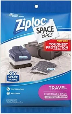 Ziploc Space Bag Clothes Vacuum Sealer Storage Bags For Home And Closet Organization, XL, 6 Bags Total -GENERIC Shop 515e9CcDbiL. AC
