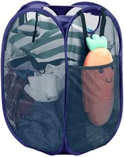 2 Pcs Strong Mesh Pop-up Laundry Hamper, Quality Laundry Basket With Durable Handles Solid Bottom High Carbon Steel Frame, Easy To Open And Fold Flat For Storage(Black) 24 2 Pcs Strong Mesh Pop-up Laundry Hamper, Quality Laundry Basket With Durable Handles Solid Bottom High Carbon Steel Frame, Easy To Open And Fold Flat For Storage(Black) -GENERIC Shop 516I6m5VbL. AC