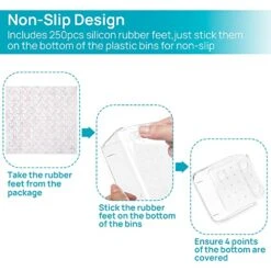 Vtopmart 60 PCS Drawer Organizer, 4-Size Clear Plastic Drawer Organizer Bins Containers For Bathroom And Vanity Storage, Home Organization For Makeup, Kitchen Utensils -GENERIC Shop 517Yw7oBDWL