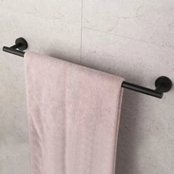 WY Bathroom Towel Bar 33" Stainless Steel Towel Bar Matte Black Contemporary Style Wall Mount For Bath Kitchen AG1101C85-BK -GENERIC Shop 517lJBquQVL