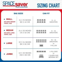 Spacesaver Variety 12pk | Space Saver Vacuum Storage Bags Save 80% Clothes Storage Space - Vacuum Sealer Bags For Comforters, Bedding, Clothing - Compression Seal For Closet Storage - Pump For Travel -GENERIC Shop 517mK9AxjpL