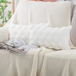 MADIZZ Set Of 2 Soft Plush Short Wool Velvet Decorative Throw Pillow Covers 18x18 Inch Beige Square Luxury Style Cushion Case Pillow Shell For Sofa Bedroom -GENERIC Shop 518NQL632L. AC