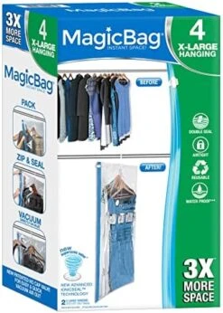 Smart Design MagicBag Hanging Vacuum Storage Bags – Extra Large Size, 2 Bags – Closet Organizers And Storage With Cascading Loops To Save Hanging Space For Optimal Home Organization And Storage 13 Smart Design MagicBag Hanging Vacuum Storage Bags – Extra Large Size, 2 Bags – Closet Organizers And Storage With Cascading Loops To Save Hanging Space For Optimal Home Organization And Storage -GENERIC Shop 518NjNCUmL. AC
