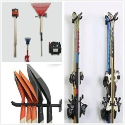 TORACK Garage Hooks Heavy Duty Tool Organizer, Wall Mount Hanger Rack Garage Storage Utility Hooks For Car Tires, Ladders, Chairs, Strollers, Power Tools, Garden Tools (2 Pack, 12.4" Hooks) -GENERIC Shop 518Osi0uTIL