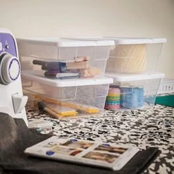 Sterilite Storage Box 13.5" X 8.3" X 4.8", 6 Qt. Clear - Pack Of 4 -GENERIC Shop 51ANcN6HX0L