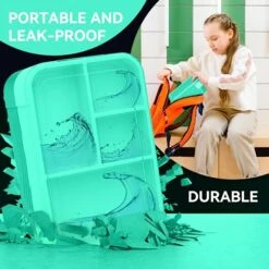 STAVOZE Bento Box, Bento Lunch Box For Kids, 1550ML Lunch Containers For Kids/Adults/Students, 6 Compartment LeakProof Adult Lunch Box With Utensils, Microwave/Dishwasher/Freezer Safe -GENERIC Shop 51ATt1nILVL