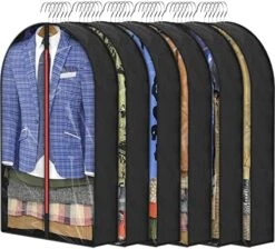MONOMARK 6.5" Gussetes Garment Bags For Hanging Clothes Storage, 40" Moth Proof Clothing Bags With Zipper Protecting Coat Sweater Jacket Shirts Dress,3 Packs -GENERIC Shop 51Am0pbOFML. AC