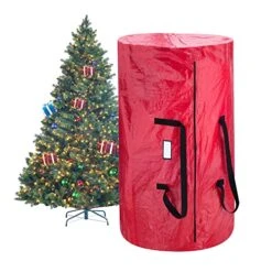 Storage Bag For 9FT Tree And 30"Wreath Bag Combo Pack (Red) -GENERIC Shop 51BSdXAPH5L