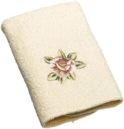 - 3pc Towel Set, Soft & Absorbent Cotton, Floral Inspired Bathroom Accessories (Rosefan Collection) -GENERIC Shop 51Br1faC7HL. AC