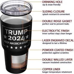 We The People Holsters - Trump 2024 - Keep America Great - Republican Tumbler - American Flag Coffee Travel Mug - Keep America Great Travel Mug - Double Insulated Tumbler - 30 Oz -GENERIC Shop 51CncVcRBNL