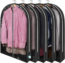 Wutrye 40" Full Clear Garment Bags For Hanging Clothes With 6" Gusset 2 Zippers Transparent Suit Bags Protector Cover For Travel Moving Closet Storage Moth Proof Sweater Jacket Coat Shirts 3 Packs 27 Wutrye 40" Full Clear Garment Bags For Hanging Clothes With 6" Gusset 2 Zippers Transparent Suit Bags Protector Cover For Travel Moving Closet Storage Moth Proof Sweater Jacket Coat Shirts 3 Packs -GENERIC Shop 51D2qF1VxL. AC