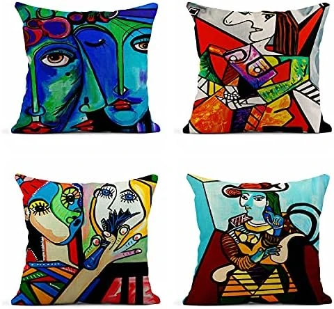 Rouihot Set Of 4 Linen Throw Pillow Covers 18x18 Inch Vintage Halloween Scaredy Cats Pumpkins Skeletons Home Decor Pillowcase Square Cushion Covers For Sofa Bed Couch 14 Rouihot Set Of 4 Linen Throw Pillow Covers 18x18 Inch Vintage Halloween Scaredy Cats Pumpkins Skeletons Home Decor Pillowcase Square Cushion Covers For Sofa Bed Couch - Image 14