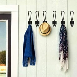 YIHATA Coat Hooks Wall Hooks, Heavy Duty Wall Mounted Black Coat Hooks With Double Prong Hooks, Hanging Hooks For Mudroom Hooks, Backpack Hooks, Hat Hook (14 Pack-A) -GENERIC Shop 51DtnMjsydL