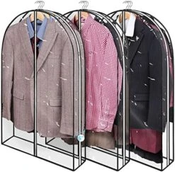 Wutrye 40" Full Clear Garment Bags For Hanging Clothes With 6" Gusset 2 Zippers Transparent Suit Bags Protector Cover For Travel Moving Closet Storage Moth Proof Sweater Jacket Coat Shirts 3 Packs 18 Wutrye 40" Full Clear Garment Bags For Hanging Clothes With 6" Gusset 2 Zippers Transparent Suit Bags Protector Cover For Travel Moving Closet Storage Moth Proof Sweater Jacket Coat Shirts 3 Packs -GENERIC Shop 51E nwGKLGL. AC