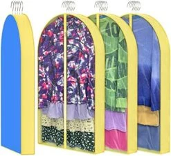 40" Garment Bags, Clear Moth Proof Suits Covers With 4" Gussetes, For Hanging Clothes Closet Storage Travel, Plastic Protector For Coat, Jacket, Sweater, Shirts, 3 Packs -GENERIC Shop 51E03E9ZMQL. AC