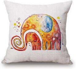 JES&MEDIS Pillow Case Linen Cotton Cushion Throw Pillow Cover Square 18" X 18" -GENERIC Shop 51E17TlDVEL. AC