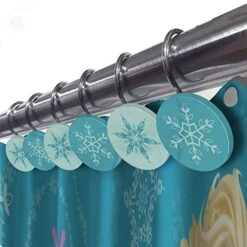 Disney Frozen Swirl Shower Curtain & 12-Piece Hook Set & Easy Use - Kids Bath Features Elsa And Anna (Official Disney Product) 5 Disney Frozen Swirl Shower Curtain & 12-Piece Hook Set & Easy Use - Kids Bath Features Elsa And Anna (Official Disney Product) -GENERIC Shop 51EFyDBRuIL