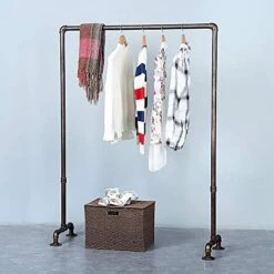 OLDRAINBOW Industrial Pipe Retail Clothing Rack 59in,Vintage Standing Rolling Clothes Rack,Garment Rack Display Rack,Clothes Racks For Hanging Clothes -GENERIC Shop 51F4Rl2RhUL. AC