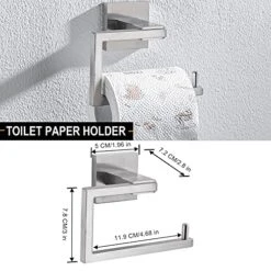 5-Piece Bathroom Hardware Accessories Set 23.6 Inch Towel Bar Towel Rack Sets Modern Towel Ring Kit Stainless Steel Wall Mounted (Brushed Nickel) -GENERIC Shop 51FYG3vpSZL