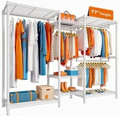 Raybee Clothes Rack Heavy Duty Clothing Racks For Hanging Clothes 725LBS Capacity Metal Clothing Rack Heavy Duty Wire Garment Rack Freestanding Portable Clothes Rack Sturdy 77" H X 70.5" W X 13.8" D 13 Raybee Clothes Rack Heavy Duty Clothing Racks For Hanging Clothes 725LBS Capacity Metal Clothing Rack Heavy Duty Wire Garment Rack Freestanding Portable Clothes Rack Sturdy 77" H X 70.5" W X 13.8" D -GENERIC Shop 51FgQrJ8yhL. AC