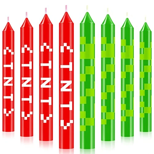 30 Pieces TNT Themed Birthday Candles Party Candles For Cake Red Birthday Candle Pixel Cake Candles For Birthday Graduation Celebration Wedding Party Supplies Decoration 1 30 Pieces TNT Themed Birthday Candles Party Candles For Cake Red Birthday Candle Pixel Cake Candles For Birthday Graduation Celebration Wedding Party Supplies Decoration