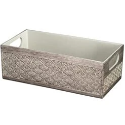 Dublin Bathroom Decor Box Toilet Paper Holder Storage Basket - Decorative Toilet Tank Topper Bathroom Storage Organizer - Bathroom Sink Organizer Countertop Container, Modern Gray And Silver Look. 10 Dublin Bathroom Decor Box Toilet Paper Holder Storage Basket - Decorative Toilet Tank Topper Bathroom Storage Organizer - Bathroom Sink Organizer Countertop Container, Modern Gray And Silver Look. -GENERIC Shop 51Ftf7QJUGL