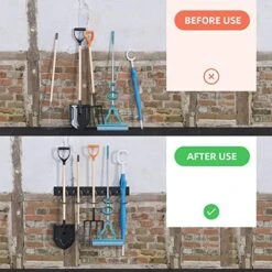 TORACK 64 Inch Garage Hooks Tool Organizer, Adjustable Wall Mounted Garage Hanger Storage System (16 Hooks & 16 Pegs) -GENERIC Shop 51GGffFaRHL