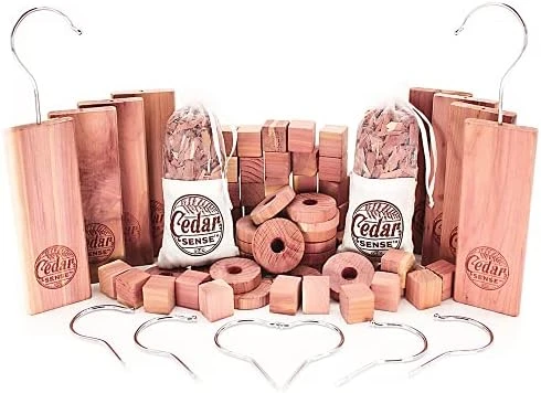 Cedar Sense - Cedar Variety 70 Pack - 40 Cedar Balls - 26 Cedar Rings - 2 Cedar Hang-Ups - 2 Sachets - Cedar Blocks For Clothes Storage - Made In America! - Cedar Blocks - Cedar Closet Home 7 Cedar Sense - Cedar Variety 70 Pack - 40 Cedar Balls - 26 Cedar Rings - 2 Cedar Hang-Ups - 2 Sachets - Cedar Blocks For Clothes Storage - Made In America! - Cedar Blocks - Cedar Closet Home - Image 7