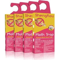 ShengKou - Dual Moth Pheromone Traps - Effective, Refillable, And The Ultimate Solution To Clothes & Pantry Moth Control