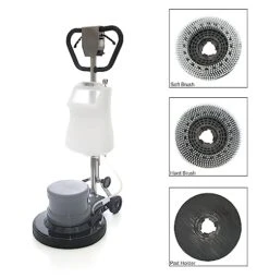Industrial Floor Polisher Machine With (1 Tank + 2 Brushes + 1 Pad Holder) ,1.5 HP -GENERIC Shop 51HuClSSMhL