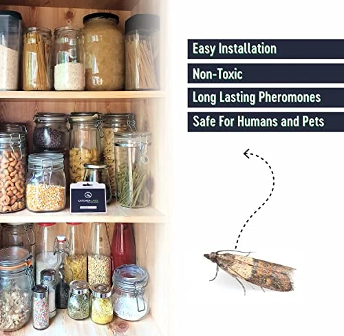 Catcher Labs Pantry & Clothing Moth Traps | Moth Traps With Pheromones | Non-Toxic Moth Catcher | Moth Traps For Home (20-Pack) 5 Catcher Labs Pantry & Clothing Moth Traps | Moth Traps With Pheromones | Non-Toxic Moth Catcher | Moth Traps For Home (20-Pack) - Image 5