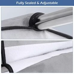 MISSLO 43" Hanging Garment Bags For Storage Well Sealed Clothes Dust Cover With Large Clear Window And 3 Zippers Opening For Suit Coat Closet Rack (Rack Not Included), 2 Packs -GENERIC Shop 51IiWwfnhNL