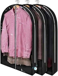 Wutrye 40" Full Clear Garment Bags For Hanging Clothes With 6" Gusset 2 Zippers Transparent Suit Bags Protector Cover For Travel Moving Closet Storage Moth Proof Sweater Jacket Coat Shirts 3 Packs 22 Wutrye 40" Full Clear Garment Bags For Hanging Clothes With 6" Gusset 2 Zippers Transparent Suit Bags Protector Cover For Travel Moving Closet Storage Moth Proof Sweater Jacket Coat Shirts 3 Packs -GENERIC Shop 51J9gkmV2L. AC