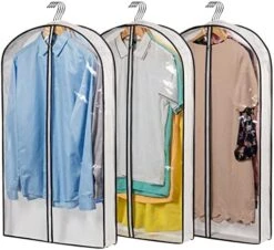 Mskitchen Hanging Clothes Bag With 4" Gusseted Garment Bag (Set Of 6) For Storage Suit Bag For Closet Clear Garment Bags Dress Covers Garment Bags For Suits, Sweaters, Shirts - 24"x 40"x 4"/ 6 Pack -GENERIC Shop 51Jx31xT9kL. AC