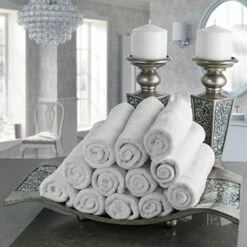 Creative Scents Schonwerk Pillar Candle Holder Set Of 2- Crackled Mosaic Design- Home Coffee Table Decor Decorations Centerpiece For Dining/Living Room- Best Wedding Gift (Silver) -GENERIC Shop 51KDpAy985L