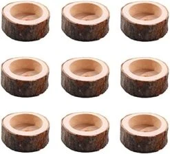 9 Pack Wooden Tealight Candle Holders, Kooplus Tealights Holder S Size Inner Bore (1.6''Dx0.6''H), Rustic Wedding Decor 13 9 Pack Wooden Tealight Candle Holders, Kooplus Tealights Holder S Size Inner Bore (1.6''Dx0.6''H), Rustic Wedding Decor -GENERIC Shop 51KR4yG5xS. AC