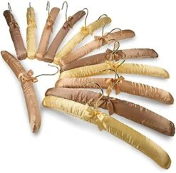 FLORIDA BRANDS Padded Clothing Fabric Hangers For Women Clothing - Ivory, Set Of 12 Premium Coat Hangers For Closet, Bride Hanger For Wedding Dress, Sweater Hangers -GENERIC Shop 51Kpk2OQhtS. AC