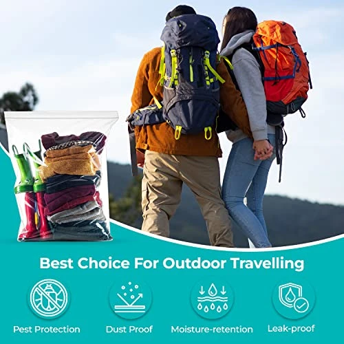 Extra Large Jumbo Size Clear Zipper Storage Bags, Huge 5 Gallon BIG Zip & Lock Resealable Bags, For Food Storage, Freezer, Meat, Home Organization (49 Bags) 5 Extra Large Jumbo Size Clear Zipper Storage Bags, Huge 5 Gallon BIG Zip & Lock Resealable Bags, For Food Storage, Freezer, Meat, Home Organization (49 Bags) - Image 5