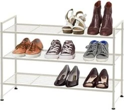 Simple Houseware 3-Tier Stackable Shoe Rack Storage Shelf, Black 26 Simple Houseware 3-Tier Stackable Shoe Rack Storage Shelf, Black -GENERIC Shop 51L4nAflqlL. AC