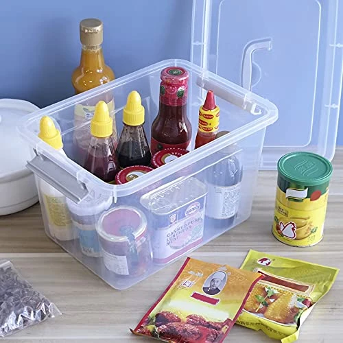 Callyne 10 L Clear Plastic Storage Box, 6-Pack Storage Latch Box 5 Callyne 10 L Clear Plastic Storage Box, 6-Pack Storage Latch Box - Image 5