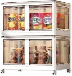 Fangtueh 11.5 Gal Plastic Storage Bins With Lids, 3 Pack Five-Open Stackable Closet Organization And Storage,Foldable Storage Containers Clothes Cabinet Shoe Organizers For Kitchen Bedroom Bathroom -GENERIC Shop 51LfZfN1PSL. AC