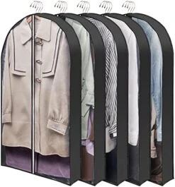 Wutrye 40" Full Clear Garment Bags For Hanging Clothes With 6" Gusset 2 Zippers Transparent Suit Bags Protector Cover For Travel Moving Closet Storage Moth Proof Sweater Jacket Coat Shirts 3 Packs 21 Wutrye 40" Full Clear Garment Bags For Hanging Clothes With 6" Gusset 2 Zippers Transparent Suit Bags Protector Cover For Travel Moving Closet Storage Moth Proof Sweater Jacket Coat Shirts 3 Packs -GENERIC Shop 51LlfRqYtgL. AC