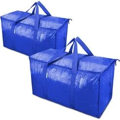 TICONN 6 Pack Extra Large Moving Bags With Zippers & Carrying Handles, Heavy-Duty Storage Tote For Space Saving Moving Storage -GENERIC Shop 51MKB9J3o9L. AC