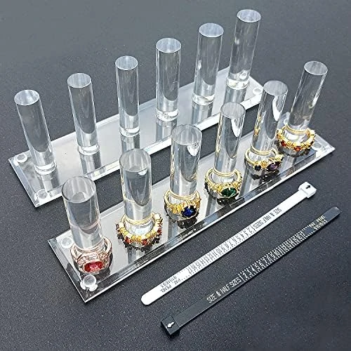 2 PCs Hand Ring Holder Jewelry Stand, Ring Storage Holder Jewelry Display Stands Crystal Clear Acrylic Finger Ring Jewelry Ring/Wedding Ring Display Support Holder Decorative For Women Girls Room, Clear 2PCs 9 2 PCs Hand Ring Holder Jewelry Stand, Ring Storage Holder Jewelry Display Stands Crystal Clear Acrylic Finger Ring Jewelry Ring/Wedding Ring Display Support Holder Decorative For Women Girls Room, Clear 2PCs - Image 9