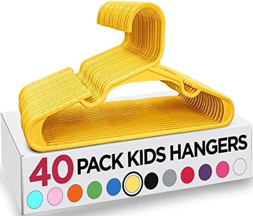 Utopia Home 60 Pack Kids Hangers - 11.5 Inch Plastic Baby Hangers For Closet - Childrens Hangers For Clothes & Infant Hangers For Closet - Ideal For Everyday Standard Use (White) 14 Utopia Home 60 Pack Kids Hangers - 11.5 Inch Plastic Baby Hangers For Closet - Childrens Hangers For Clothes & Infant Hangers For Closet - Ideal For Everyday Standard Use (White) - Image 14