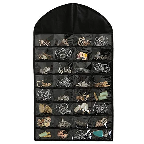 Foraineam 3 Pack Hanging Jewelry Organizer 32 Pockets 18 Hook And Loops Necklace Holder Earrings Bracelet Ring Display Storage Bag 1 Foraineam 3 Pack Hanging Jewelry Organizer 32 Pockets 18 Hook And Loops Necklace Holder Earrings Bracelet Ring Display Storage Bag