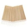 24 Count Birthday Party Long Thin Cake Candles Metallic Birthday Candles In Holders For Birthday Cakes Decorations, Champagne Gold By Lucky Party