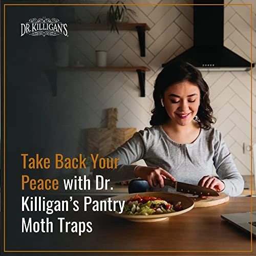 Dr. Killigan's Premium Pantry Moth Traps With Pheromones Prime | Sticky Glue Indian Meal Moth Traps For Kitchen | How To Get Rid Of Moths In House | Non-Toxic (6 Pack, Black) 4 Dr. Killigan's Premium Pantry Moth Traps With Pheromones Prime | Sticky Glue Indian Meal Moth Traps For Kitchen | How To Get Rid Of Moths In House | Non-Toxic (6 Pack, Black) - Image 4